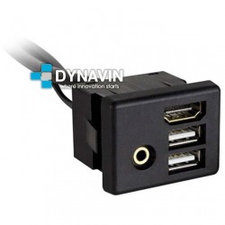 PROLONGADOR USB-HDMI-AUX (100cm), CON TOMA DE FIJACION PARA EMPOTRAR 
			 
			