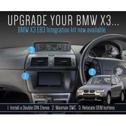 BMW X3 (E83) - 2DIN KIT RADIO UNIVERSAL