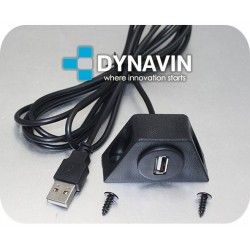 PROLONGADOR USB CON BASE DE FIJACION (2m)