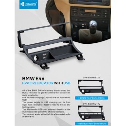BMW E46 - MUEBLE PARA BAJAR CLIMATIZADOR. MARCO ORIGEN. INDIVIDUAL