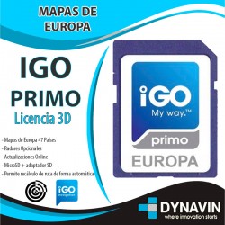 Licencia Mapas IGO PRIMO DYNAVIN
