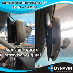 Monitor Retrovisor para Cámara Trasera en Audi A3