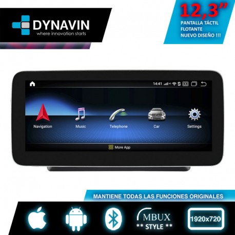 Interface Carplay Android Auto de Mercedes en su pantalla - Madrid Audio