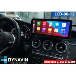Dynavin Android pantalla táctil CarPlay Mercedes NTG 4.0 gps lcd 12,30" Clase C W204 2007 2008 2009 2010 2011