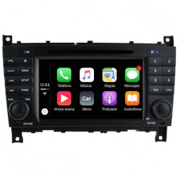 Radio 2din Android 10 GPS Octacore 64GB FLASH. Android car dvd Mercedes C W203 y restyling CLC, Sportcoupe, CLK W209 
			 
			
