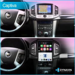 Radio gps pantalla android auto CarPlay Tipo Tesla Chevrolet Captiva 2012 2014 2015 2016 2018 2019
						