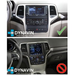 Soporte y marco fascia 2din 9DIN, 10DIN para pantalla android car play Jeep Grand Cherokee 2010 2011 2012 2013 2014