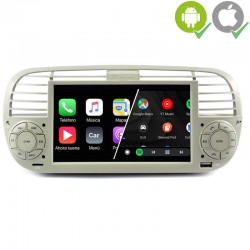 Pantalla SuperSoundOne 2din gps Octacore 4-32GB. CarPlay wireless Android Auto Fiat 500 2007 2009 2011 
			 
			