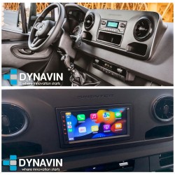 Instalar radio con Kit universal 2din Pionner Car Play Mercedes Sprinter VS30 W907, W910 2019, 2020, 2021 Android Auto
						