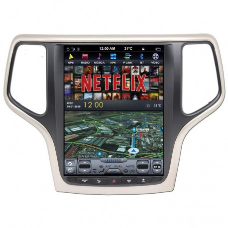 Pantalla multimedia Dynavin-MegAndroid Android Auto CarPlay para Jeep Grand Cherokee 2010,  2012, 2015, 2016, 2017, 2018