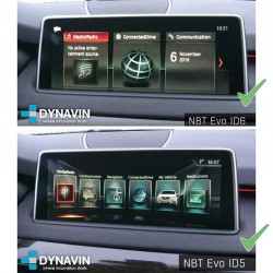Interface car play cámara trasera y sensor de parking original PDC para BMW EVO ID5 ID6 2017, 2018, 2019
						