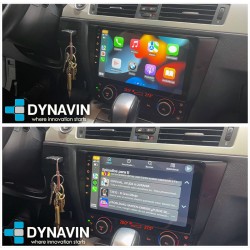 Pantalla Multimedia Dynavin-MegAndroid Android Auto CarPlay BMW Serie 3 E90, E91, E92 y E93 idrive bmw