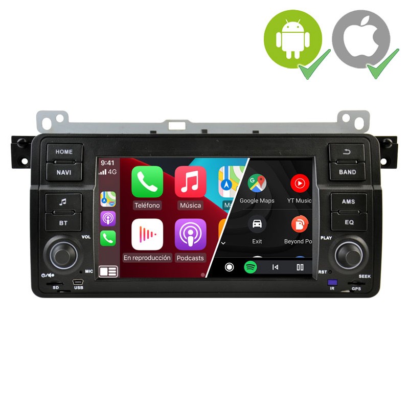 Radio de coche estéreo estilo T unidad principal de repuesto para Ford  Focus 2012-2018, Android 12 integrado Apple Carplay Android Auto navegación  GPS