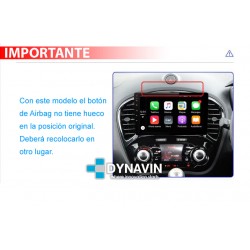 Pantalla Multimedia Dynavin-MegAndroid Android Auto CarPlay Nissan Juke F15 2010, 2012, 2014, 2017