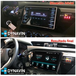 Pantalla Multimedia Dynavin-MegAndroid Android Auto CarPlay Toyota Hilux 2016 2018 2020 2022
						