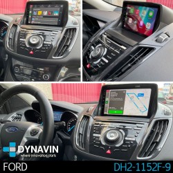 Pantalla Multimedia Dynavin-MegAndroid Android Auto CarPlay Ford Kuga C-Max 2012 2013 2014 2015 2016 2017 2018
