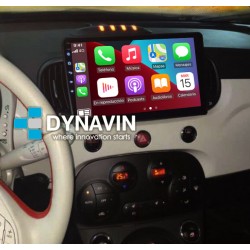 Soporte y marco fascia 2din 9DIN, 10DIN para pantalla android car play Fiat 500L Uconnect 2012 2014 2016 2017 2018
						