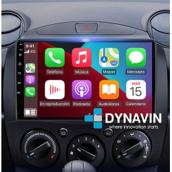 Pantalla Multimedia Dynavin-MegAndroid Android Auto CarPlay Mazda 2 2007 2008 2009 2010 2011 2012 2013 2014