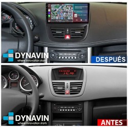 Pantalla Multimedia Dynavin-MegAndroid Android Auto CarPlay Peugeot 207 2005 2006 2007 2008 2009 2010 2011
						
