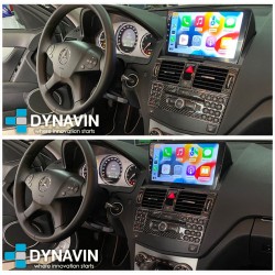 Pantalla Multimedia Dynavin-MegAndroid Android Auto CarPlay Mercedes C W204 2007 2008 2009 2010 2011
						