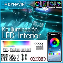 Dynavin Kit Upgrade Iluminación Ambiental. Luces Led Color Ambiance 
			 
			