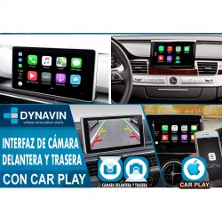 Dynavin Interface CarPlay Android Auto Cámara Trasera Mirror Link Audi A8 4H MMI 3G 2010 2012 2014 2016 2017 
			 
			