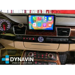 Dynavin Interface CarPlay Android Auto Cámara Trasera Mirror Link Audi A8 4H MMI 3G 2010 2012 2014 2016 2017
						