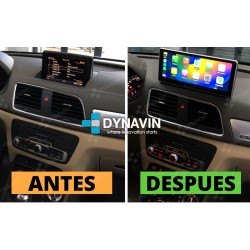 Dynavin GPS Android 10,25 1920x720 Pulgadas Audi Q3 8U MMI 3G CAR PLAY IPS 2.5D 3D