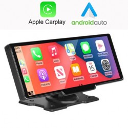 Comprar Monitor Multimedia CarPlay Android Auto DVR Cámara con bluetooth manos libres, usb, sd, fm 
			 
			