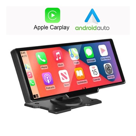 Comprar Monitor Multimedia CarPlay Android Auto DVR Cámara con bluetooth manos libres, usb, sd, fm