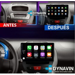 Pantalla Multimedia Dynavin Android Auto CarPlay Toyota Aygo 2005, 2007, 2008, 2010, 2011, 2012, 2014 Citroen C1, Peugeot 107
						