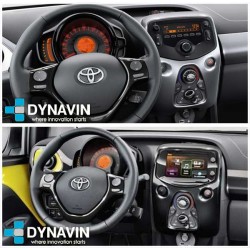 Marco 1din universal para instalar radio Toyota Aygo 2014 2015 2016 2017 2018 Citroen C1, Peugeot 108
						