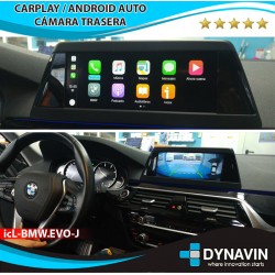 Interface car play cámara trasera y sensor de parking original PDC para BMW EVO ID5 ID6 2017, 2018, 2019