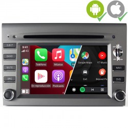 Pantalla multimedia 2din Android GPS Octacore 8GB 64GB. CarPlay Android Auto Porsche 911 997, Boxter 987 y Cayman 987 
			 
			