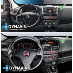 Pantalla Multimedia Dynavin-MegAndroid Android Auto CarPlay Fiat Doblo Opel Combo 2011 2012 2013 2014 2015