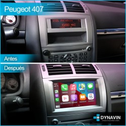 Pantalla Multimedia Dynavin-MegAndroid Android Auto CarPlay Peugeot 407 2004 2005 2006 2009 2011
						