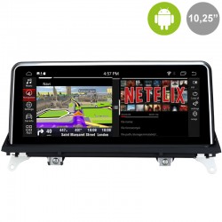 pantalla Android BMW X5 E71, BMW X6, E71 pantalla táctil CIC 10,25" SnapDragon Qualcomm. Autorradio BMW X6 2012 
			 
			