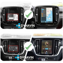 Interface Apple CarPlay wireless, Android auto mirror link y USB Volvo Sensus Connect 9" V40 V60 V70 S80 XC60 XC70