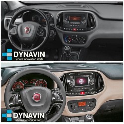 Pantalla Multimedia Dynavin-MegAndroid Android Auto CarPlay Fiat Dobló 2015 2016 2017 2018 2019