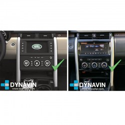 Pantalla multimedia Dynavin conversión climatizador analógico a kit digital Land Rover Discovery 5 L462 2017 2018 2019 2020