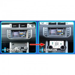 Pantalla multimedia Dynavin conversión climatizador analógico a kit digital Land Rover Evoque L538 2011 a 2018
						