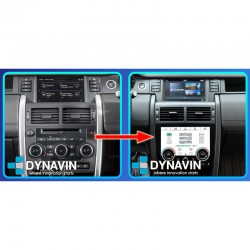 Pantalla multimedia Dynavin conversión climatizador analógico a kit digital Land Rover Discovery Sport 2014 2015 2016 2017 2018
						
