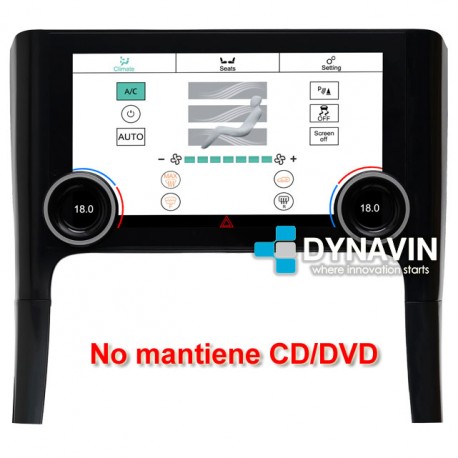 Pantalla multimedia Dynavin conversión climatizador analógico a kit digital Range Rover Sport L320 de 2009 2010 2011 2012 2013