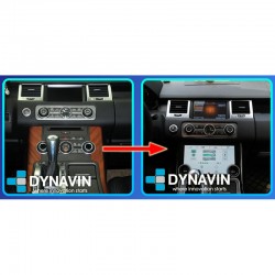 Pantalla multimedia Dynavin conversión climatizador analógico a kit digital Range Rover Sport L320 de 2009 2010 2011 2012 2013