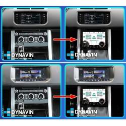 Pantalla multimedia Dynavin conversión climatizador analógico a kit digital Range Rover Sport L494 de 2012 2014 2015 2017 2019
						