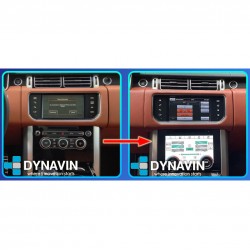 Pantalla multimedia Dynavin conversión climatizador analógico a kit digital Range Rover Vogue L405 2012 2014 2015 2017 2019
						