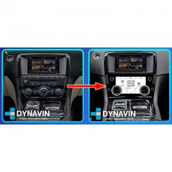 Pantalla multimedia Dynavin conversión climatizador analógico a kit digital Jaguar XJ, XJL, XJR de 2010 2012 2014 2016 2018 2020
						