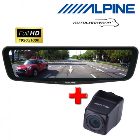 Pantalla Multimedia Retrovisor Digital 11,8" Hi-Res Alpine DME-R1200 con cámara trasera