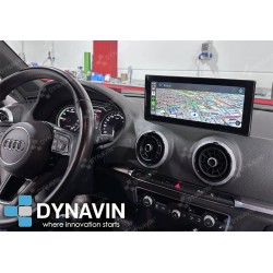 Pantalla Multimedia Dynavin-MegAndroid Android Auto CarPlay Audi A3 8V MMI 3G 2012 2014 2016 2018 2020