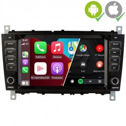 Radio 2din Android 13 GPS Octacore 64GB FLASH. Android car dvd Mercedes C W203 y restyling CLC, Sportcoupe, CLK W209 
			 
			